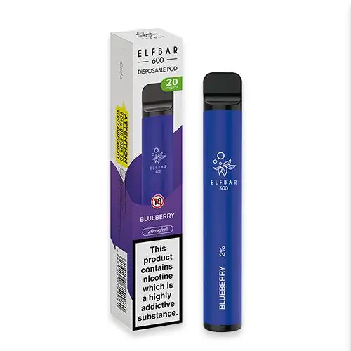 Elf Bar 600 Disposable Vape Kit- Blueberry