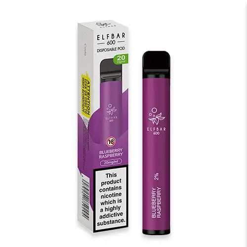 Elf Bar 600 Disposable Vape Kit- Blueberry Raspberry