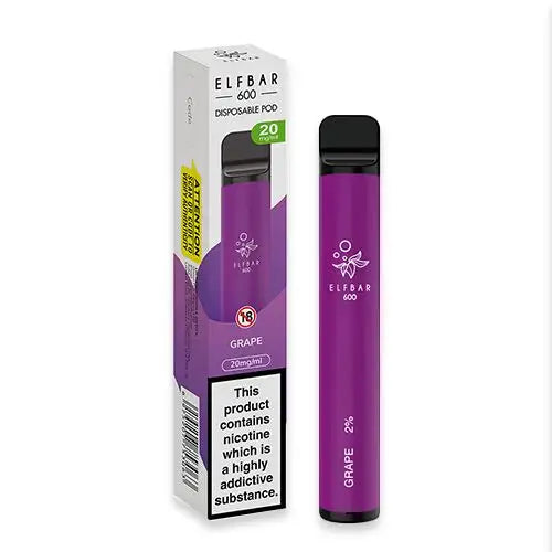 Elf Bar 600 Disposable Vape Kit- Grape